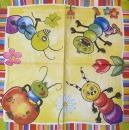 Mini-Serviette die Raupen sind los!